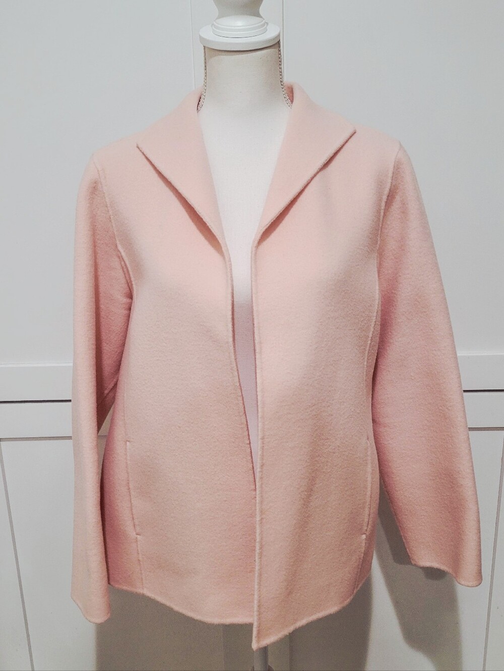 Eileen Fisher Open-Front Jacket in Pale Pink